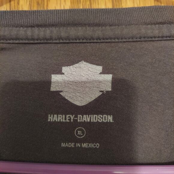 Harley Davidson Let the Road Guide your Way Swoop neck Short Sleeve Top xl - Picture 6 of 6